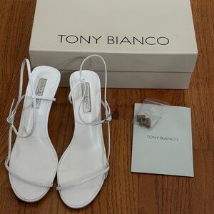 Tony Bianco Caprice White Heels